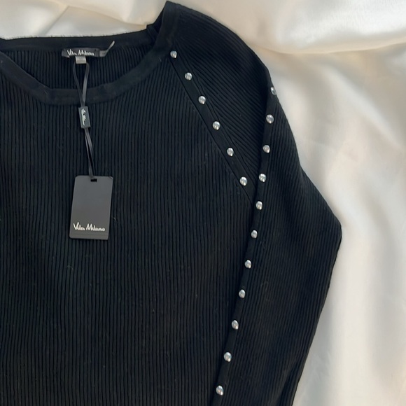 Vila Milamo Black Studded Sweater - Picture 3 of 7